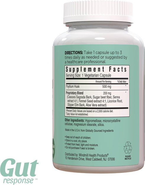 CleanSweep Capsules, Supports Healthy Bowel Movements, Digestive Health Support, Promotes Regularity, Natural Psyllium Seed Husk, Daily Fiber Supp...