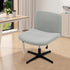 MINGPINHUIUS Armless Adjustable Chair Cover: Accent Vanity Chair Cover Mid Back Wide Slipper Chair Office Desk Swivel Chair,for Living Room Bedroo...