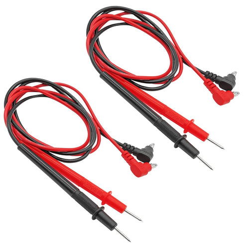 2 Pair Banana Plug Multimeter Probe Test Lead Cable, 1000V, Length 60cm, Black & Red...