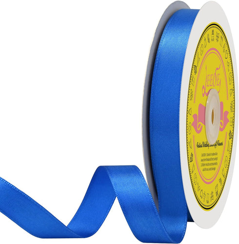 Double Face Royal Blue Satin Ribbon 5/8 inch X 50 Yards Polyester Royal Blue Ribbon for Gift Wrapping Very Suitable for Weddings Party Invitation ...