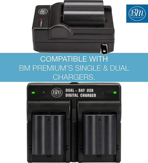 BM Premium Pack of 2 CGA-S006 Batteries for Panasonic Lumix DMC-FZ7, DMC-FZ8, DMC-FZ18, DMC-FZ28, DMC-FZ30, DMC-FZ35, DMC-FZ38, DMC-FZ50 Digital C...