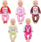 ZITA ELEMENT 5 Sets Baby Doll Clothes Outfits Casual Wear for 14-18 Inch Doll, Doll Clothes for Alive Doll 10 Pcs Baby Doll Accessories for Baby D...