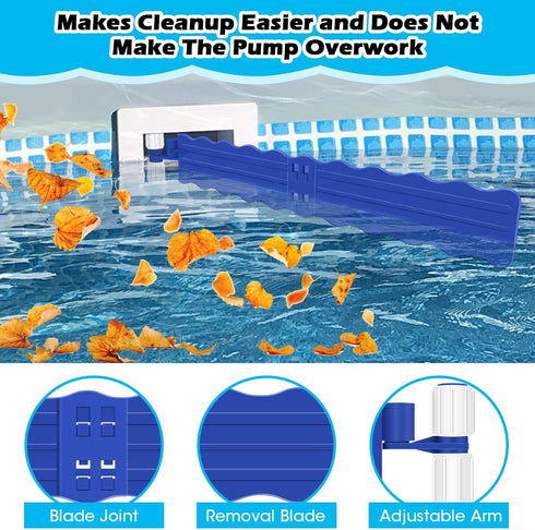 Hydream Pool Debris Catcher Skimmer, Pool Leaf and Debris Remover Catcher Plastics, Surface Debris Floating Leaves Bugs Pool Skimmer Attachments A...