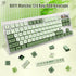 BOYI Matcha Custom 124 Key PBT Dye-Sublimated Keycaps,XDA Profile Matcha Green Tea English keycap Full Set for Cherry MX Switches,Universal Compat...