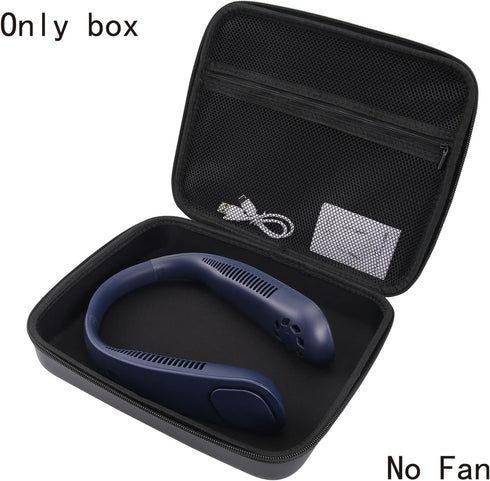 maitexi Hand Free Personal Fan Case for Rechargeable Neck Fans?Neck Hanging Fan Travel Case? USB Rechargeable Personal Fan Storage Box?Case Only?...