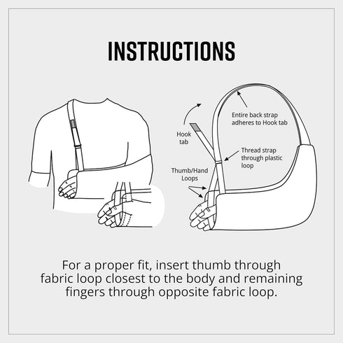 Brownmed - Joslin Sling Ultimate Arm Sling - Arm Sling for Men & Women to Support Shoulder, Elbow, or Wrist Injury - Arm Immobilizer, Shoulder Sta...