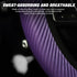 LoyaForba Car Steering Wheel Cover, Breathable Striped Mesh Auto Steering Wheel Protector, Universal Elastic Anti-Slip 15 inch for Men Women, Car ...