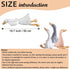 19.7" Plush Goose Stuffed Animal Soft Stuffed Swan Toy for Kids Girls Boys, Grey...