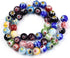 Fashewelry 500Pcs 4mm Tiny Millefiori Glass Round Ball Beads Mixed Colors Mosaic Glass Spacer Loose Beads Handmade Flower Pattern Lampwork Beads f...