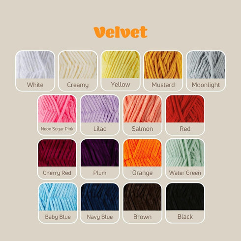 Sensy Velvet Yarn for Crocheting, Baby Blanket Yarn, Chenille Yarn, Amigurumi Yarn, 3.5 oz, 132 Yards, Gauge 5 Bulky (Beige)......