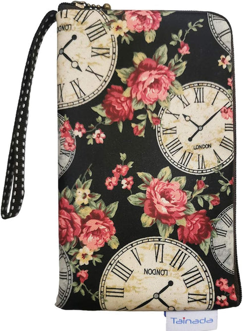 Tainada Women Universal Phone Wristlet Wallet Pouch, Dual Slots Zipper Purse Carry Case Bag for iPhone 16/15/14, 16/15/14 Pro Max, 16/15/14 Plus; ...