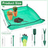 Repotting Mat for Indoor Plants, Waterproof Potting Mat, 47"X39" Planting Mat, Large Plant Repotting Mat, Plant Tray Gardening Mat with Garden Too...