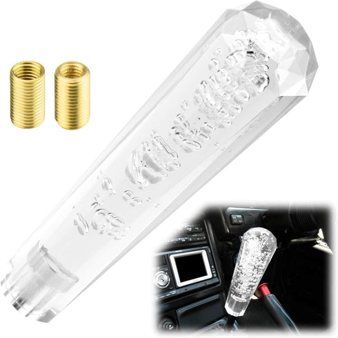 EZAUTOWRAP Shift Knob Stick Crystal Transparent Bubble Clear Transparent Throw Gear Shifter 20cm...
