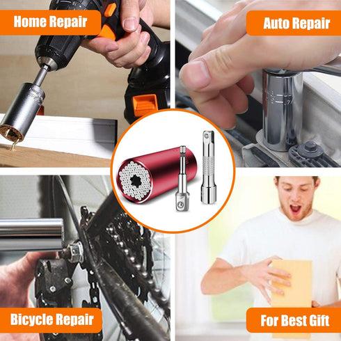 Super Universal Socket Tools Gifts For Men Unscrew Any Bolt Tool Set Christmas Stocking Stuffers For Men Cool Gadgets for Dad, Husband, Boyfriend ...