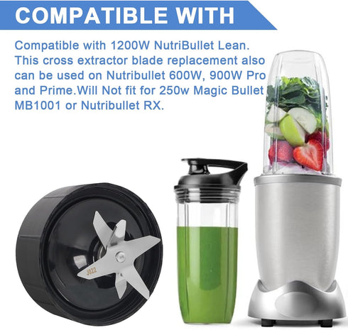 Pro Extractor Blade Compatible with Nutribullet Lean 1200W Blender, Replacement Blender Blade Fit for Nutri bullet NB-203...