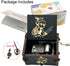 Pursuestar The Legend of Zelda-Storms from Ocarina of Time Wood Music Box, Hand Crank Engraved Vintage Wooden Musical Box for Birthday Valentine W...