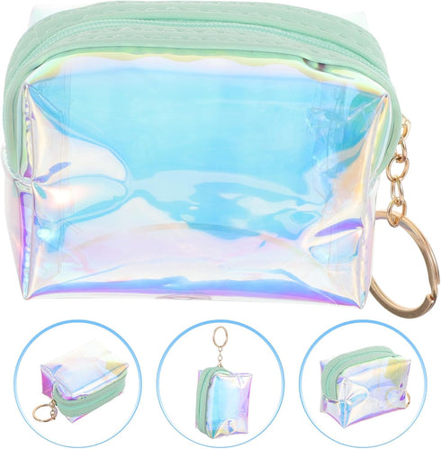CALLARON Mini Purse Keychain Coin Purse Keychain Clear Coin Purse Coin Wallet Keychain Clear Coin Pouch Mini Makeup Pouch Clear Change Purse...