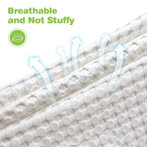 Maliton Cooling Waffle Baby Blanket for Boys Girls, Breathable Soft Cotton Baby Blankets, Neutral Nursery Swaddle Blankets, Lightweight Throw Blan...