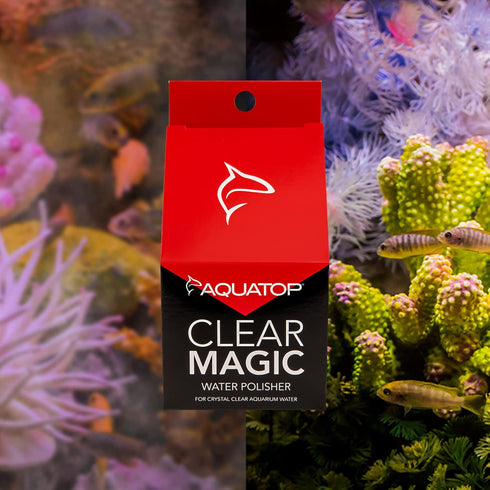 Aquatop Clear Magic Water Polisher, 6 Pack – For Saltwater & Freshwater Tanks, Aquarium Cleaner, Water Clarifier for Fish Tank, Keeps Water Crysta...