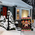 Welcome Christmas Gingerbread Man Small Decorative Garden Flag, Xmas Peppermint Candy Holly Red Berries Yard Lawn Outside Decor, Winter Holiday Fa...