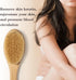 Bamboo Long Handle Back Scrubber Brush,Dry Body Scrubber for Dry Skin, Blood Circulation, Cellulite Treatment,Dry Brush Suitable for All Kinds of ...