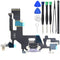 USB Charging Port Jack Flex Cable Replacement for iPhone 11 with Microphone, USB 2.0 Purple...