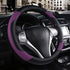 Leather Car Steering Wheel Cover, Non-Slip Car Wheel Cover Protector Breathable Microfiber Leather Universal Fit for Most Cars (Purple-2)...