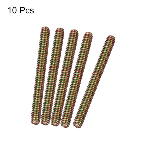 uxcell 10pcs Fully Threaded Rods 1/4x2-3/4" All Thread Studs Long Threaded Screw Carbon Steel for Furniture Garden Railing Mounting Assembly Faste...