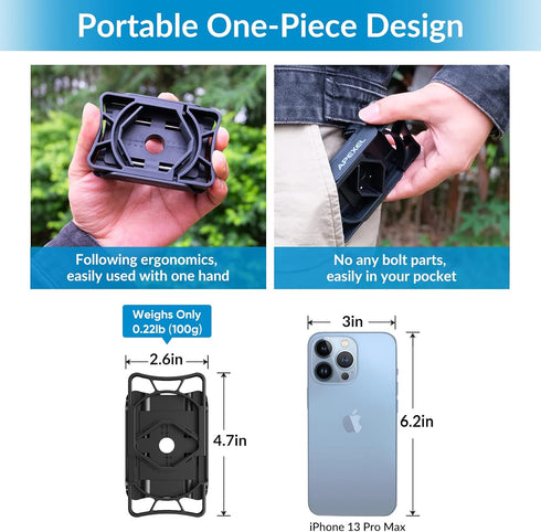 APEXEL Telescope Phone Adapter, Binocular Photo Adapter for Android & iPhone, Phone Holder Mount for Telescope, Monocular, Binocular, Microscope, ...