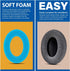 Replacement Earpads for HD650, HD660 S, HD600, HD6XX, HD58X, HD580, HD565, HD545, HD535 Headphones by TRANSTEK - Deeper Inner Hole I Noise Isolati...