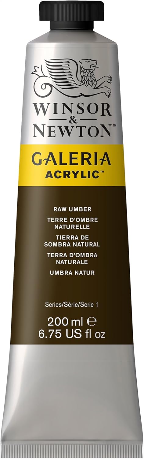 Winsor & Newton Galeria Acrylic Color, 200ml (6.75-oz) Tube, Raw Umber...