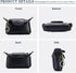 Women's Leather Coin Purse with KeyChain, Small Leather Pouch with Zipper for Women Fashionable Wallet Leather Classic Money Bag(Black), US-Bag-02...