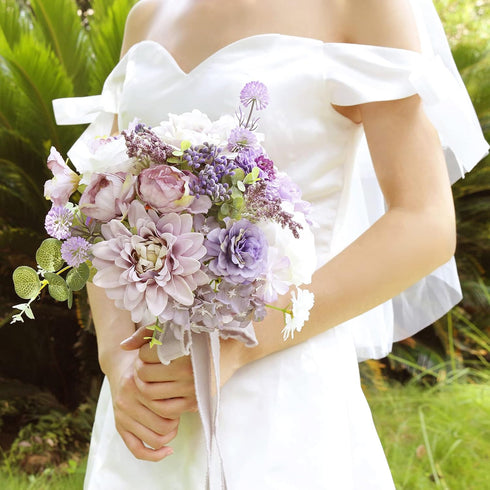 Serra Flora Artificial Flowers Combo for DIY Centerpieces Arrangements Wedding Bridal Bouquet Table Chair Candle Holder Baby Shower Cake Flower Ho...