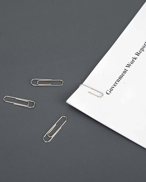 #1 Smooth Paper Clips, 600 Medium Paper Clips (6 Boxes of 100 Each), Paperclips for Office School & Personal Use, Daily DIY, 1-2/7" Silver Paper C...