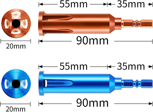 Wire Twisting Tools, Wire Stripper and Twister, Wire Terminals Power Tools for Stripping and Twisting Wire Cable (4, Blue and Orange)...