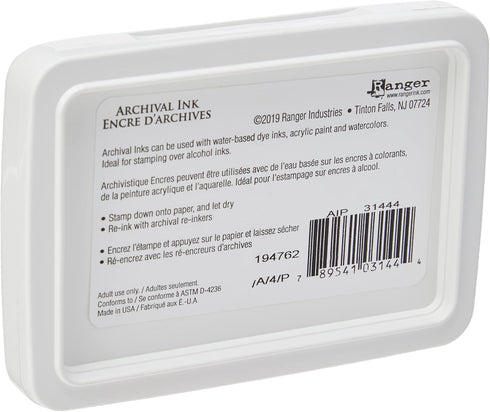 Ranger AIP31444 Ink Pad Cobalt Archival Dye Permanent Waterproof, 1 Count (Pack of 1), Multicolor...