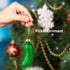Ornativity Christmas Pickle Tree Ornament - Traditional Glass Blown Green Pickles Hanging Pickle Xmas Holiday Ornaments Decor 3.5" Pack of 4...