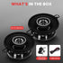Pyle 2-Way Universal Car Stereo Speakers - 120W 3.5 Inch Coaxial Loud Pro Audio Car Speaker Universal OEM Quick Replacement Component Speaker Vehi...