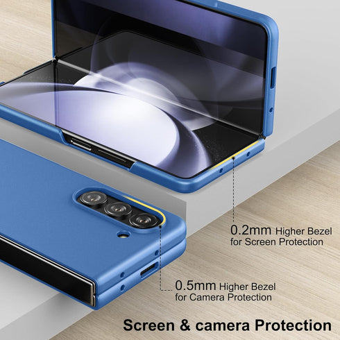 Foluu Slim Fit Case for Samsung Galaxy Z Fold 5 Case, with Front Built-in Screen Protector, Ultra Thin Matte PC Protective Cover for Samsung Galax...
