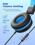 iClever HS14 Kids Headphones with Microphone, 85/94dB Volume Limited, Foldable Wired Kids Headset for Boys/Girls/Tablet/Travel/School......