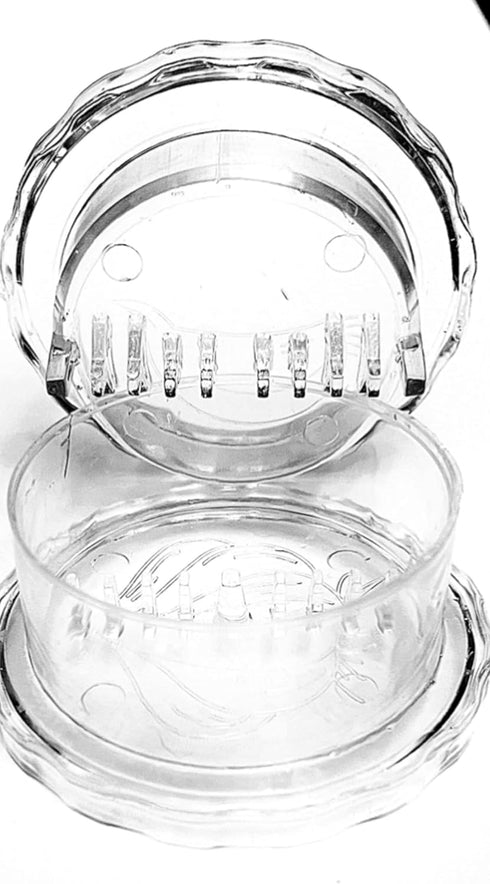 Garlic & Ginger Grinder Twisting Mincer for Nuts, Spices, and Herbs | Manual Hand Kitchen Tool Easy to Clean and Dishwasher Safe | CLEAR Color!...