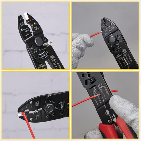 KATA 10 Inch Wire Cutter Wire Stripper, Cutting for 8-22 AWG Solid Wire and 10-26 AWG Stranded Wire, Multifunctional Wire Cutting and Wire Strippi...