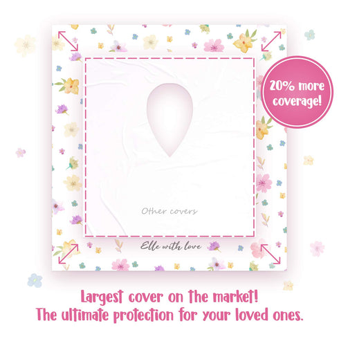 20 Pack Extra Large Disposable Toilet Seat Cover (Floral) – Toddler Toilet Covers For Full Coverage On Toilet or Potty – Ideal Travel Toilet Seat ...