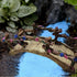 Miniature Garden Bridge Resin Craft Cute Fairy Bridge Little Artificial Bridge Micro Landscape Garden Bridge Fairy Garden Bridge for Dollhouse Orn...