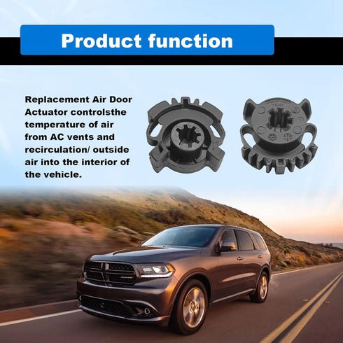 2Pcs HVAC Blend Door Gear Kit Compatible with 2011 2012 2013 2014 2015 2016 JEEP GRAND CHEROKEE HVAC Heater Blend Door Actuator 68214880AA...