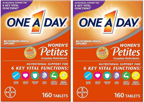 ONE A DAY Women’s Petites Multivitamin,Supplement with Vitamin A, C, D, E and Zinc for Immune Health Support, B Vitamins, Biotin, Folate (as folic...