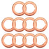 AOIT 10Pcs 11026-01M02 Oil Drain Plug Crush Washer Compatible with Niss an In finiti, 11026-JA00A Drain Plug Gasket Fit for Niss an 350z Rogue In ...