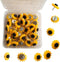 40Pcs Sunflower Push Pins Sunflower Thumb Tacks Decorative Flower Cork Board Tacks for Bulletin Board, Photos Wall Maps and Other Offices Schools ...
