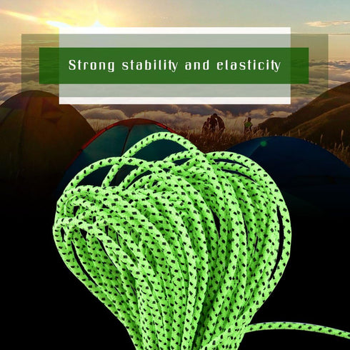 Tent Rope, Outdoor Camping High Strength Polyester Reflective Tent Guyline Rope Guy Line Cord Camping Tents and Accessories...