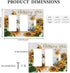Rustic Wooden Sunflower Bee Oil Painting 3-Gang WallPlate Decorative Combination Single Toggle/Double Decorator Rocker Outlet Wall Switchplate Ele...
